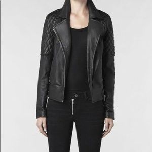 All Saints Walker Quilted Leather Jacket